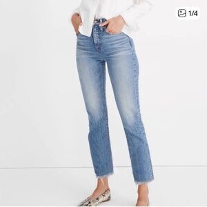 Madewell The Perfect Vintage Jean Cropped Raw Hem 25 Petite